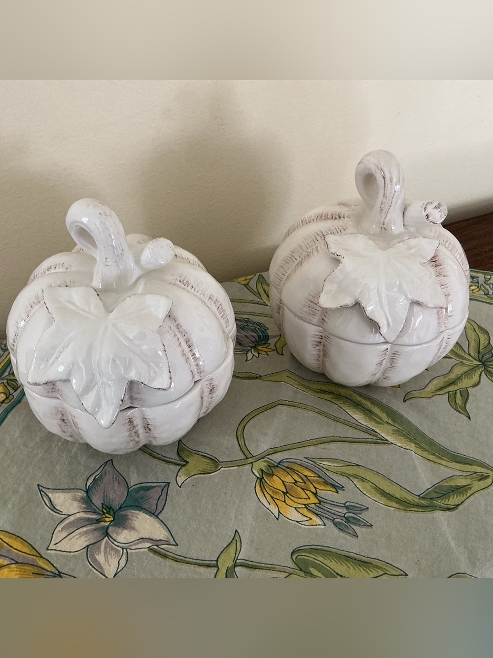 NWT Set of 2 Mikasa Countryside Harvest Pumpkin Covered Soup Bowl with Lid NEW